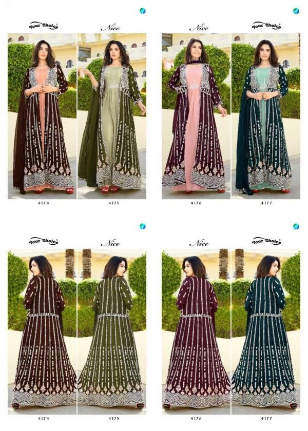 Your Choice Nice Georgette Embroidery Wear Salwaer Kameez Collection